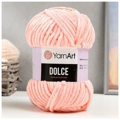 Пряжа "Dolce" 100% микрополиэстер 120м/100гр (764 персик) Yarn Art