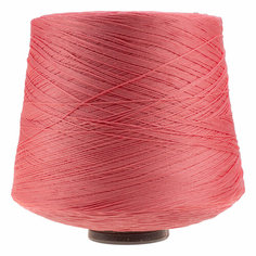 Нитки вышивальные мулине на бобине розовые (1010) 6500м / Нитки для рукоделия ПНК им. Кирова большая промышленная намотка 1 шт.