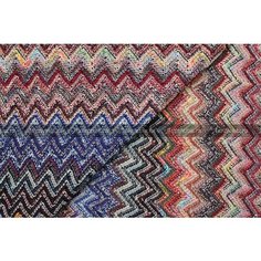 Ткань Джерси Missoni в коричнево-сине-бордовой гамме с люрексовой серебряной нитью, ш110см, 0,5 м