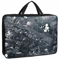 Папка с ручками А3, 35х47х8 см, текстиль, Микки Маус Disney