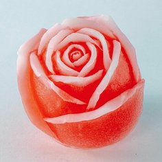 Силиконовая форма для мыла Роза №6 3D, для свечей гипса 1шт 6 х 5,5 х 5,5 см Нет бренда