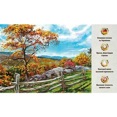 Алмазная мозаика 30х40, без подрамника, полная выкладка квадратными стразами, Природа, Деревья, Лес, Камни Даймонд Канвас