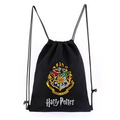 Сумка для сменки Fantasy Earth Хогвартс, цвет черный / Мешок для сменной обуви / Хогвартс / Гарри Поттер