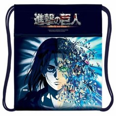 Attack on Titan Мешок для обуви с карманом 470 х 340 мм, Hatber "Атака Титанов"