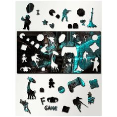 Пазл деревянный с фигурками 46х23 см Игра Dead space Мёртвый космос - 681 Creative Wood