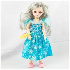 Шарнирная кукла Fashion Doll в голубом платье 29 см. Walala Girl
