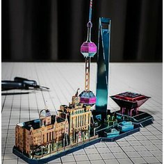 Металлический конструктор / 3D конструктор / Сборная модель Шанхай