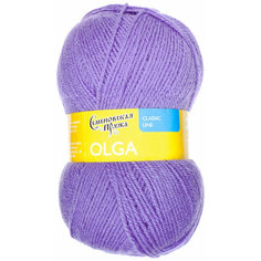 Пряжа Семеновская Olga (Ольга ПШ) колокольчик (272), 50%шерсть/50%акрил, 392м, 100г, 2шт