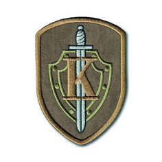 Нашивка ( Шеврон / Патч / Patch ) Тактическая Группа К Полевая (Оливковый / На липучке) Atributica