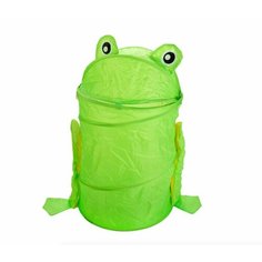Корзина для игрушек складная круглая Лягушка Нет бренда
