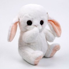 Мягкая игрушка Зайка с бантиком, 20 см, цвет белый Китай