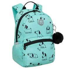 Рюкзак для внешкольных занятий GRIZZLY легкий с карманом для ноутбука 13", одним отделением, для девочки RO-470-2/1