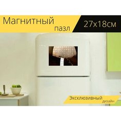 Магнитный пазл "Гриб, лес, мох" на холодильник 27 x 18 см. Lots Prints