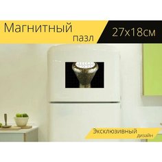 Магнитный пазл "Ручной барабан, перкуссия, музыка" на холодильник 27 x 18 см. Lots Prints
