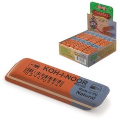 Ластик KOH-I-NOOR 6521/60, 57x14x8 мм, красно-синий, прямоугольный, скошенные края, натуральный каучук, 6521060010KDRU Комплект : 56 шт.