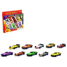 Машина металлическая «Автомир», набор 10 шт. Noname