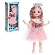 Кукла шарнирная «Алиса» в платье, микс Noname