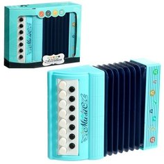 Музыкальная игрушка аккордеон «Музыкальный взрыв», 13 клавиш, работает от батареек, цвета микс Noname