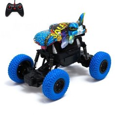 Джип радиоуправляемый DINO, 1:20, работает от аккумулятора, цвет синий Noname