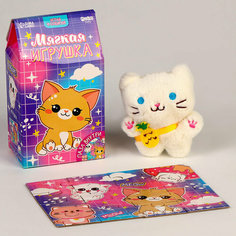 Набор мягкая игрушка с пазлами "Котик" (комплект из 4 шт) Milo Toys