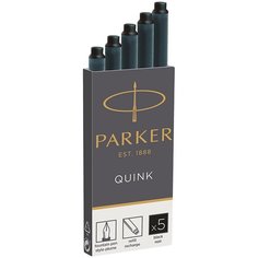Картриджи чернильные Parker "Cartridge Quink" черные, 5шт, картонная коробка
