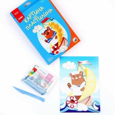 Картина из пластилина «Мишка моряк» Россия