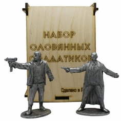 "Киногерои: Брат" №12РТ (2 н/к) набор оловянных солдатиков некрашеных в фанерной коробке Strong Style