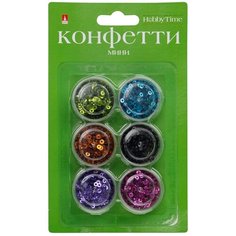 Конфетти мини для декора, 3 мм, 6 цветов Альт