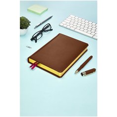 Ежедневник BrunoVisconti недатированный, А5 (147 х 216 мм.), "PARLIAMENT" коричневый 352 стр, Арт. 3-212/05