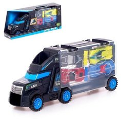 Гараж детский "Грузовик. Перевозчик", 4 машинки в комплекте Сима ленд