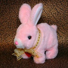 Розовый Заяц, интерактивная мягкая игрушка Интересные Подарки