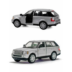 Металлическая машинка Kinsmart 1:38 «Range Rover Sport» инерционная, серебристая KT5312D-1