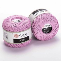 Пряжа YARNART VIOLET (YarnArt), сирень - 5049, 100% мерсеризованный хлопок, 6 мотков, 50 г, 282 м.