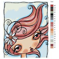 Картина по номерам Т310 "Кукла Света" 70x90 Brushes Paints