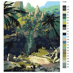 Картина по номерам X-362 "Джунгли" 80x100 Brushes Paints