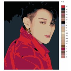 Картина по номерам V-66 "K-pop EXO. Участник группы" 80x100 Brushes Paints