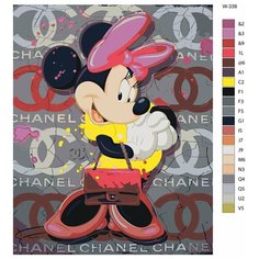 Картина по номерам W-339 "Стрит арт. Минни Маус" 80x100 Brushes Paints