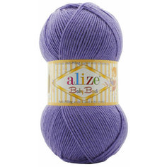 Пряжа Alize Baby best сиреневый (851), 90%акрил/10%бамбук, 240м, 100г, 1шт