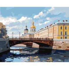 Картина по номерам ЖПН "Питер: Мосты Петербурга", Раскраска 40x50 см, Санкт-Петербург