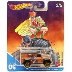 Машинка Hot Wheels PREMIUM Тематическая премиальная DC LAND ROVER DEFENDER 110 HARD TOP DLB45/HCN95