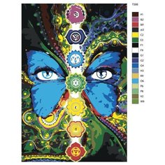 Картина по номерам Т306 "Очи растамана" 80x120 Brushes Paints