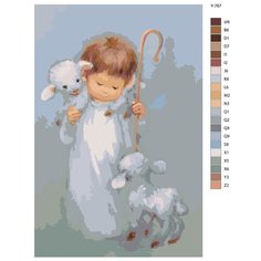 Картина по номерам Y-767 "Ангел" 80x120 Brushes Paints