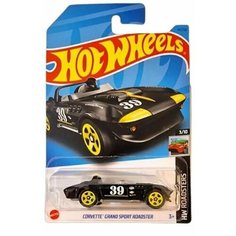 Машинка Hot Wheels коллекционная (оригинал) CORVETTE GRAND SPORT ROADSTER черный HKH38