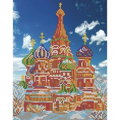 Набор для вышивания "Светлица" чешский бисер, картина "Собор Василия Блаженного", 19х24