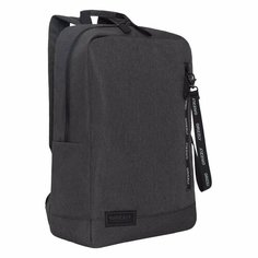 Рюкзак мягкий Grizzly 28x42x12 черный черный RQL-313-1