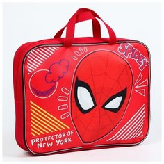Папка с ручками текстиль А4 100мм 350*270, Spider-Man "Человек-паук" 6532633 Marvel