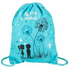 Мешок для обуви BRAUBERG PREMIUM, карман, подкладка, светоотражающие элементы, 43х33 см, "Happy friendship", 270745