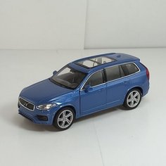 Металлическая машинка 1:34-1:39 VOLVO 2015г. XC90, синий 43688D Welly