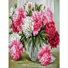 Картина по номерам Пышные пионы 40х50 см Hobby Home