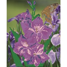 Вышивка бисером картины Гладиолусы 25*31см Светлица